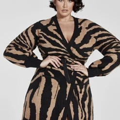 Fashion To Figure Brooke Animal Print Cardigan -Pleasures SHOP x 7c43d175 8cca 4cac 99ff 7e86b35dbf62