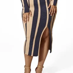 Fashion To Figure Lucy Striped Sweater Skirt -Pleasures SHOP x 7ca6fb4f 7728 4a78 a17b ca2c555c9105