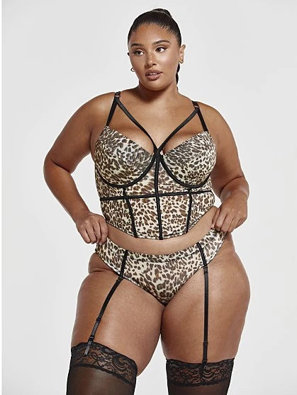 Fashion To Figure Anna Two-Piece Corset And Garter Panty Set 1 Fashion To Figure Anna Two-Piece Corset And Garter Panty Set