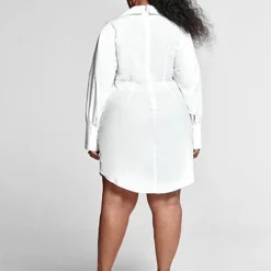 Fashion To Figure Cleo Drawstring Shirt Dress