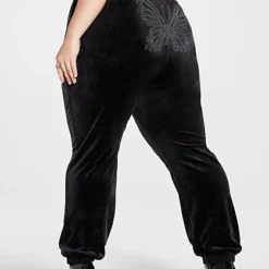 Fashion To Figure Ruby Velour Butterfly Rhinestone Jogger Pants -Pleasures SHOP x 7dd26f7f 408e 476b ba0a 45044bfe0e04