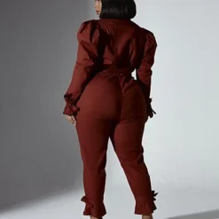 Fashion To Figure Rochelle Puff Sleeve Jumpsuit