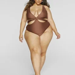 Fashion To Figure Mara Twist Front Monokini Swimsuit -Pleasures SHOP x 7f1b4596 ee94 4186 a1b7 3034fd27181f