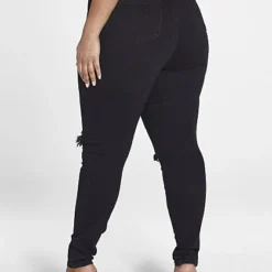 Fashion To Figure High Rise Curvy Fit Skinny Jeans With Blowout Knees -Pleasures SHOP x 7f2d46e3 ad8c 4928 83ea 5c995d97ce16