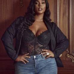 Fashion To Figure Priscilla Metallic Knit Blazer -Pleasures SHOP x 80b49ad6 35d9 4846 94c1 19fdf7ee0837