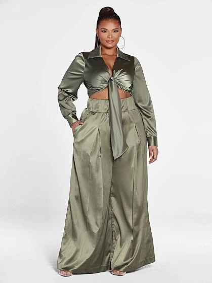 Fashion To Figure La Reina Wide Leg Pants In Tall Inseam - FTF LAB: Frankie Tavares 11 Fashion To Figure La Reina Wide Leg Pants In Tall Inseam - FTF LAB: Frankie Tavares - Image 11