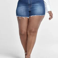 Fashion To Figure Cut Off Denim Shorts With Crossover Waist -Pleasures SHOP x 82e01898 6128 4194 b610 b1f318901181