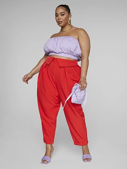 Fashion To Figure Brooke Foldover Waist Pants - Gabi Fresh X FTF 2 Fashion To Figure Brooke Foldover Waist Pants - Gabi Fresh X FTF - Image 2