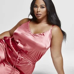 Fashion To Figure Eva Satin Drawstring Jumpsuit -Pleasures SHOP x 83df87ad 60a9 4fda b16c 16006561cbb9