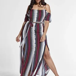 Fashion To Figure Aurora Striped Maxi Dress