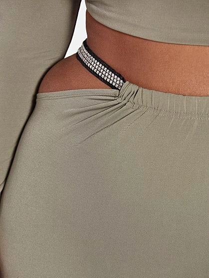 Fashion To Figure Brittnee Rhinestone Trim Maxi Skirt 1 Fashion To Figure Brittnee Rhinestone Trim Maxi Skirt