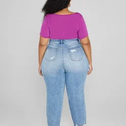 Fashion To Figure Mid Rise Relaxed Fit Crop Jeans 7 Fashion To Figure Mid Rise Relaxed Fit Crop Jeans -Pleasures SHOP x 84c85618 e4aa 4e5b bd40 48b4ebf6741f