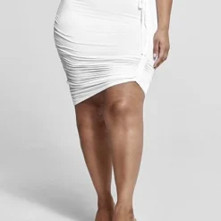 Fashion To Figure Doreen Ruched Bodycon Skirt -Pleasures SHOP x 870a21f2 cfc8 4150 a959 96fa83d7999a