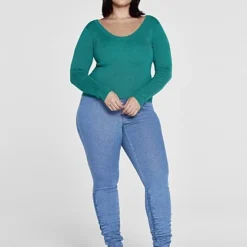 Fashion To Figure Alexis Buckle Back Sweater -Pleasures SHOP x 87423a37 385e 42a8 8859 da0d9b1340ec