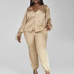 Fashion To Figure Selena Satin Jogger Pants