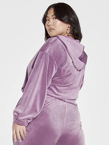 Fashion To Figure Ruby Velour Butterfly Rhinestone Hoodie 1 Fashion To Figure Ruby Velour Butterfly Rhinestone Hoodie