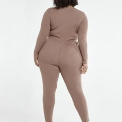 Fashion To Figure Farah Faux-Wrap Sweater Jumpsuit -Pleasures SHOP x 87fd9648 7cd2 4423 93b1 9e27c77bd38a