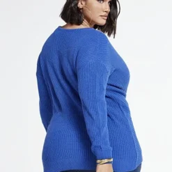 Fashion To Figure Amanda Knot Detail Pullover Sweater -Pleasures SHOP x 8913c38d 4e89 4c3b 893e c37b70c78d38