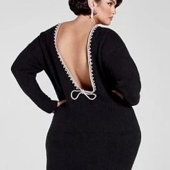 Fashion To Figure Adriana Rhinestone Back Sweater Dress 11 Fashion To Figure Adriana Rhinestone Back Sweater Dress -Pleasures SHOP x 8934e631 8512 449b b9ab 5daf59f0cabe