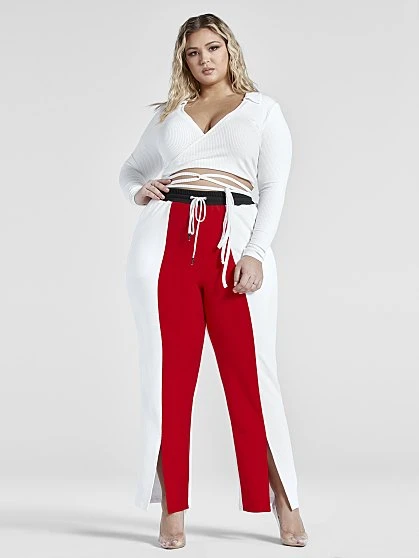 Fashion To Figure Karene Colorblock Knit Pants 2 Fashion To Figure Karene Colorblock Knit Pants - Image 2