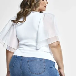 Fashion To Figure Tori Organza Sleeve Sweater -Pleasures SHOP x 89e5dbb6 a940 47d4 8369 19707831382f