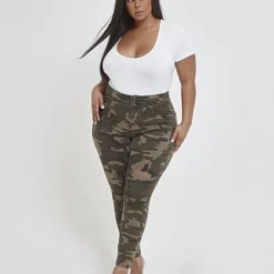 Fashion To Figure Camo Triple Stack High-Waist Jeans -Pleasures SHOP x 89f11988 3459 49b0 b99c 66b3e6b8f2a1