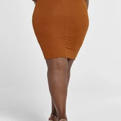 Fashion To Figure Chiara Ribbed Knit Pencil Skirt