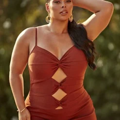 Fashion To Figure Briella Knot Front Maxi Dress