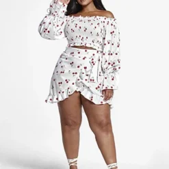 Fashion To Figure Tatiana Cherry Print Wrap Skirt 6 Fashion To Figure Tatiana Cherry Print Wrap Skirt -Pleasures SHOP x 8aae6898 0876 4a18 ae2d 7d65e02f56c1