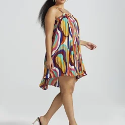 Fashion To Figure Chane Abstract Print Pleated Mini Dress 6 Fashion To Figure Chane Abstract Print Pleated Mini Dress -Pleasures SHOP x 8bbe9043 7488 4dff 9579 8462ffbd53cf