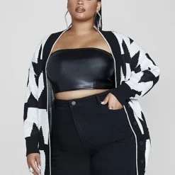 Fashion To Figure Ellena Chevron Cardigan 9 Fashion To Figure Ellena Chevron Cardigan -Pleasures SHOP x 8c79e167 a8fb 4f47 9089 a9d78d068c96