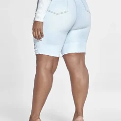 Fashion To Figure Light Wash High Rise Destructed Bermuda Shorts 9 Fashion To Figure Light Wash High Rise Destructed Bermuda Shorts -Pleasures SHOP x 8cdf6969 048e 4987 a096 7c4134ecb330