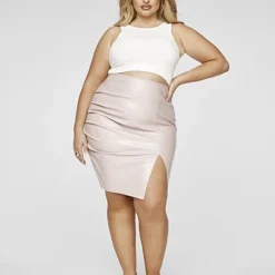 Fashion To Figure Monet Faux Croc Leather Skirt 9 Fashion To Figure Monet Faux Croc Leather Skirt -Pleasures SHOP x 8cee1a70 56dd 43ae ba14 39c4bd98b471