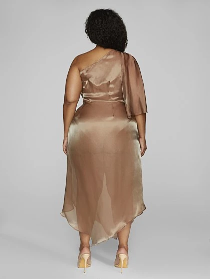 Fashion To Figure Giselle One Shoulder Dress - Leslie Sidora X FTF 4 Fashion To Figure Giselle One Shoulder Dress - Leslie Sidora X FTF - Image 4
