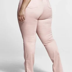 Fashion To Figure Sharice High Rise Split Hem Jeans -Pleasures SHOP x 90d55680 601a 4f2f 8ab7 7e6347936c2a