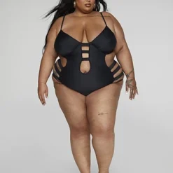 Fashion To Figure Chandra Caged One-Piece Monokini Swimsuit -Pleasures SHOP x 91630eac 2926 48e2 b6df 684ca9dcf7eb