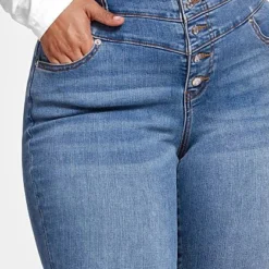 Fashion To Figure Medium Wash High Rise Button Fly Skinny Jeans - Tall Inseams -Pleasures SHOP x 920fbdcc 5479 4658 8dd9 8c52e462b731