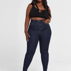 Fashion To Figure Ultra High Rise Dark Wash Skinny Jeans - Tall Inseam -Pleasures SHOP x 92660ad0 3354 4632 be39 2cfa427eea1f