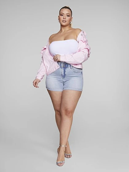 Fashion To Figure Idalis Ruffle Denim Jacket 2 Fashion To Figure Idalis Ruffle Denim Jacket - Image 2