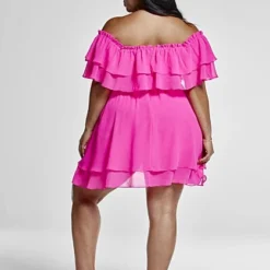 Fashion To Figure Sophie Off The Shoulder Ruffle Dress