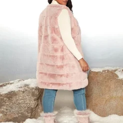 Fashion To Figure Mica Long Faux Fur Vest - Garnerstyle X FTF
