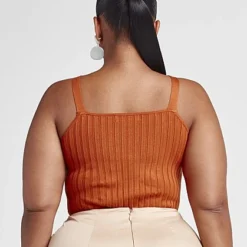 Fashion To Figure Melanie Rib Knit Tank With O-Ring Straps -Pleasures SHOP x 94bc4b55 2964 4148 aa2e 41b24534d76f