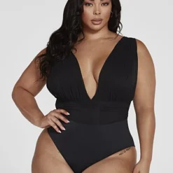 Fashion To Figure Anastacia Deep-V Bodysuit -Pleasures SHOP x 95e3300f 9e66 488b b46a 855fc3055abc