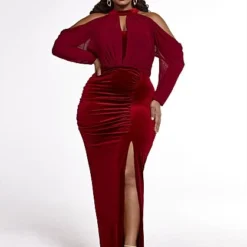 Fashion To Figure Soft Edges Velvet Gown - SRV X FTF -Pleasures SHOP x 96904617 9651 46cc 91c4 42d2d9b4f0b8