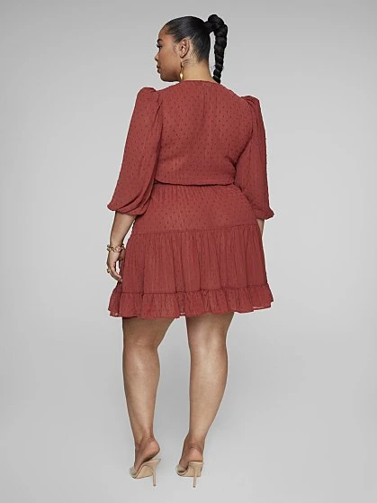 Fashion To Figure Mackenzie Tie Front Flare Dress 1 Fashion To Figure Mackenzie Tie Front Flare Dress