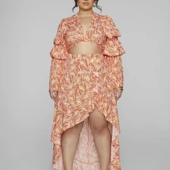 Fashion To Figure Lorelei Hi-Lo Tiered Skirt