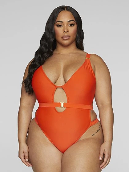 Fashion To Figure Savannah V-neck Monokini Swimsuit 4 Fashion To Figure Savannah V-neck Monokini Swimsuit - Image 4