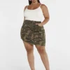Fashion To Figure Delia Denim Camo Skirt