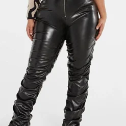 Fashion To Figure Mimi Faux Leather Ruched Pants -Pleasures SHOP x 998a003d 010c 471d ac33 4d74a561ded8