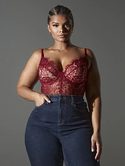 Fashion To Figure Anabella Lace Lingerie Bodysuit 2 Fashion To Figure Anabella Lace Lingerie Bodysuit - Image 2